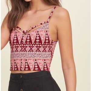 Hollister strappy slim cropped cami